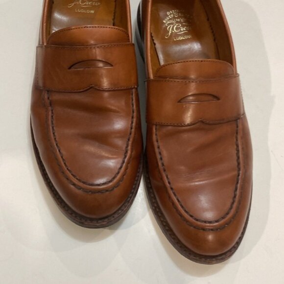 J. Crew Ludlow Tan Leather Loafers Men’s Shoes Size 10 main image 8